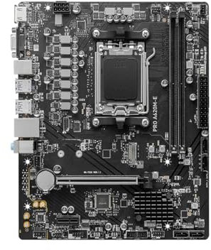 QWEOWW Scheda Madre Fit for MSI PRO A620M-E Scheda Madre AMD A620 Socket AM5 DDR5 128 GB M.2 mATX Supporto CPU Ryzen 9 7900 8700F 8600G 7600X