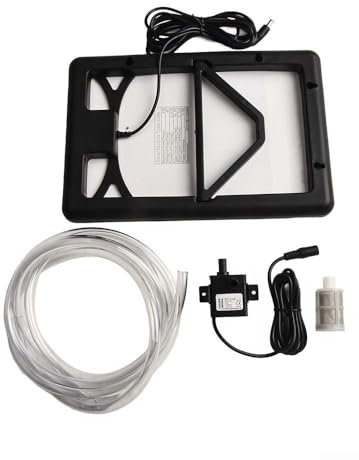 YJDOORPLAY Solar Pond Fountain with Battery Backup, 6W 240L/H Solar Water Pump with 12V Fish Pond Pump Fountains Water Feature for Garden Ponds, Pool, Fish Tank