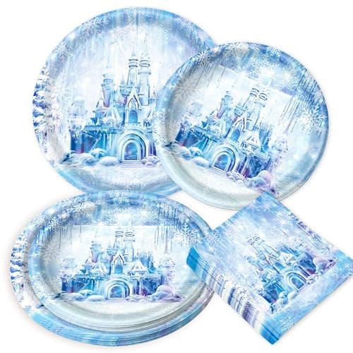 accesorios fiesta frozen cumpleaños platos servilletas copos nieve | accesorios fiesta frozen cumpleaños platos servilletas copos nieve decoración invernal mágica pais invernal invierno
