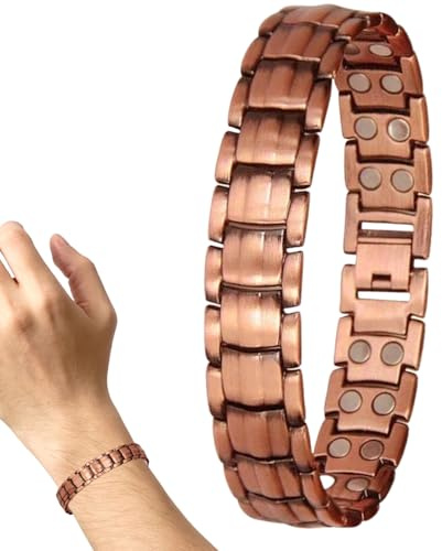 Magnetarmband für Herren Verstellbar Elegant Leicht | Magnet-Metall-Armreife Gelenke für Erwachsene Frauen Senioren Väter Sport Reisen Training Alltag Outdoor Geburtstag