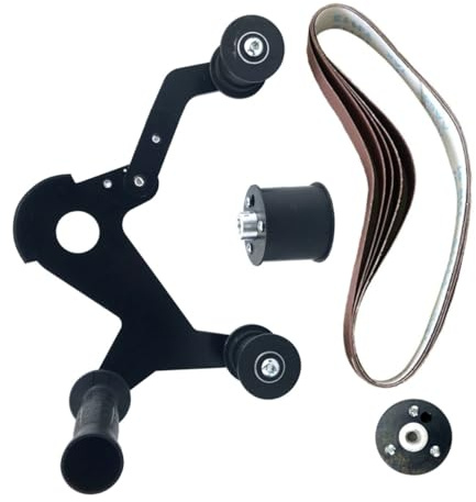 Toddmomy Mini Belt Sander Polisher Attachment Handheld Power Sander Tool for Tube Grinding and Polishing, Portable Multifunction Stainless Steel Grinder