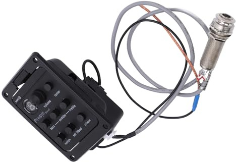 Akustische E-Gitarren-Vorverst?rker-Tuner mit Feedback-Steuerung, professionelles Gitarren-Tonabnehmerband-Vorverst?rker f¨¹r Klangformung, ¨¹Bung und Live-Performance