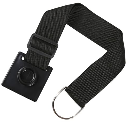 NIYANGLE Cello Endpin Gurt Verstellbar aus Nylon und Kunststoff Rutschfest Schwarz Endknopf Stoppband für Übung und Auftritt