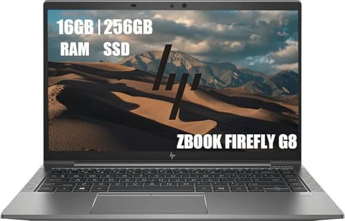 HP ZBook Firefly 14 G8 Workstation Laptop, 14 FHD (1920x1080), Intel Core i5-1145G7, 16 GB RAM, SSD da 256 GB, US QWERTY Keyboard, Windows 11 Pro (ricondizionato)
