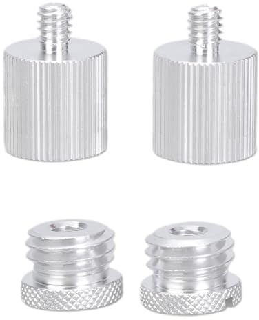 1 / 4inch to 5 / 8inch Adapter Threaded Screw for 1/4 Thread Rangefinder Aluminum Tripod Threaded Bushing