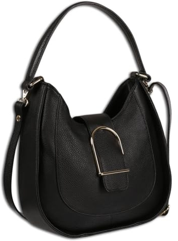 Toscanto Tasche schwarz Schultertasche groß 30x28cmx9cm OTT188SS1