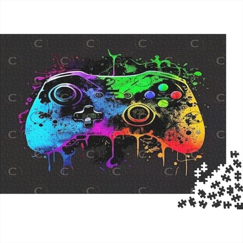 Console di gioco colorata 1000 pezzi puzzle per adulti carta spessa educativo puzzle controller decorazione parete 70x50cm/1000pcs