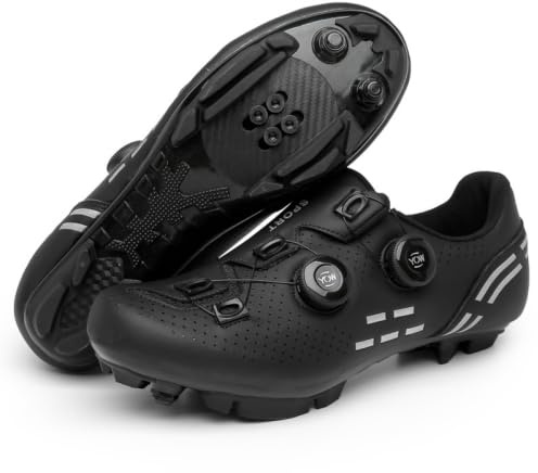 Fahrradschuhe Für Damen Und Herren, Atmungsaktive, rutschfeste Mountainbike-Schuhe, Leichte Outdoor-MTB-Schuhe Für Indoor-Cycling Und Trail-Fahrten