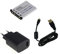bg-akku24 Charger, Battery and Charging Cable, Data Cable, USB Cable for Fujifilm FinePix JX290, JX295, JX330, JX370, JX390, JX395, JX420, JX440, JX490, JX500, JX520, JX550, JX580, JX. 600, JX620
