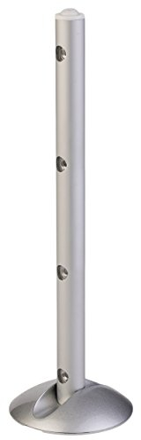 POLYPOOL - PP3111 STILUX 28lm Lampe de bureau LED ajustable - Lampe murale magnétique avec support bio-adhésif - Lampe LED orientable à 360° - Lampe 4 LED, Argent