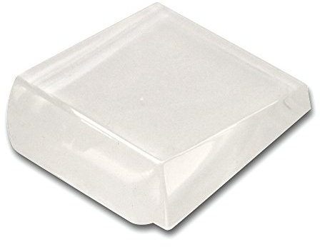 HSI Türstopper Kunststoff Transparent, Kautschuk, Klar, 4.5 x 3.6 x 1.6 cm