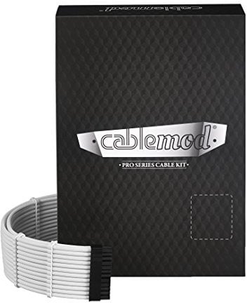 CableMod Kompatibles C-Serie PRO ModMesh Kabel-Kit für RMi/RMx/RM (Black Label) - Weiß
