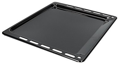 Enamelled Baking Cake Tray Compatible with Bauknecht Whirlpool Ignis Stove Oven 445 x 375 x 20 mm