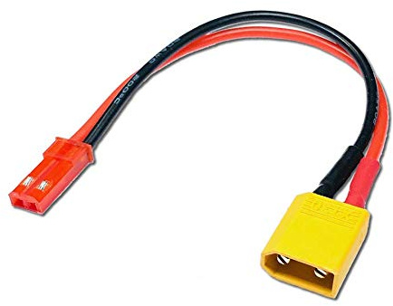 VUNIVERSUM 1x Stück Premium Adapter XT30 Male Stecker auf JST BEC Female Buchse Plug 10cm Adapterkabel für Lipo Akku Batterie von Mr. Stecker Modellbau®