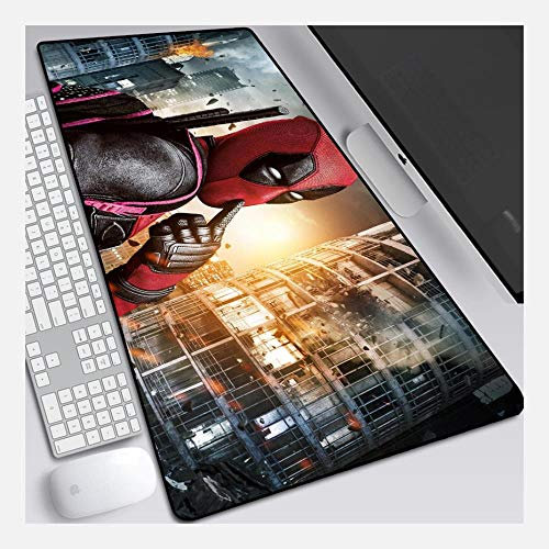 IGIRC Tapis De Souris Deadpool 900X400Mm, Tapis De Souris Gaming avec Base Épaisse Et Précise, pour Ordinateur Portable, Pc, D