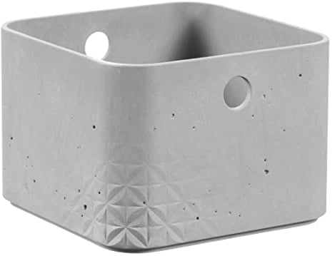 CURVER Aufbewahrungsbox BETON Box XS, rechteckig, 16,9 x 16,9 x 11,8 cm
