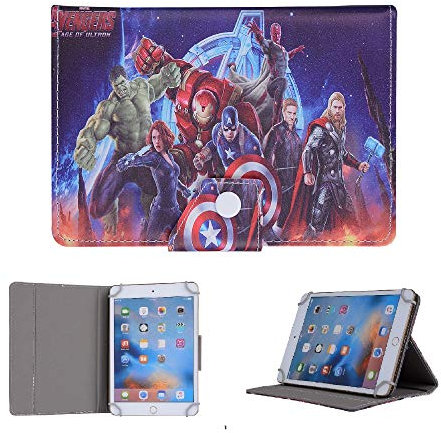 Disney Heroes Cartoon Character Kids Tablet Case For ~ Apple iPad 8th Generation 2020 10.2 inch Cover (Avengers On Fire)