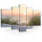 Bilder Strand Meer Natur 5 Teling SET Wohnzimmer Canvas Leinwandbilder Wandbild Kunstdruck Wandbilder Wand Bild auf Leinwand UV-Beständig Aufhängefertig (PS11851S4A, S4A (170 x 100 cm))