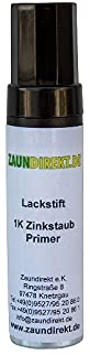 Zaundirekt Zinkstaubfarbe in Grau 12 ml - inkl. Pinsel