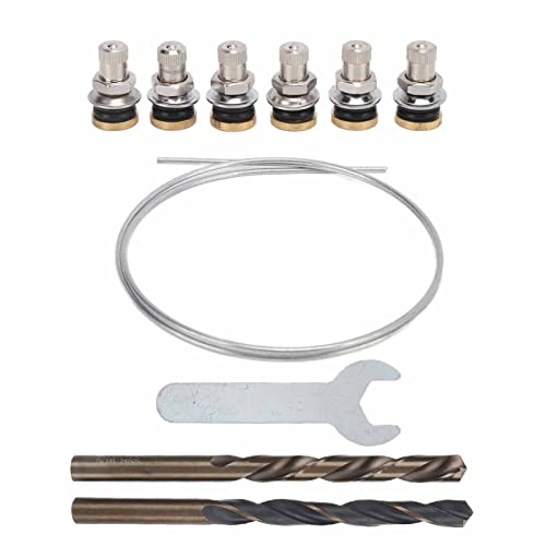 6Pcs Kraftstoff Gastank Entlüftungshut Motorrad Abdeckung Hut Entlüftungsventil Set mit Installationswerkzeugen Anti Static Auslaufsichere Gasdose Teile