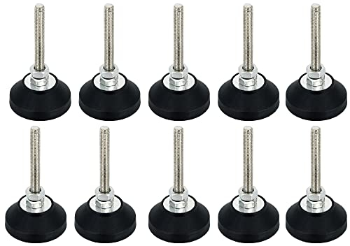 SCHMIDT systemprofile 10x Stellfuß M8 Fuß höhenverstellbar Maschinenfuß Standfuß Nivellierfuß Sockelfuß Aluprofil-Zubehör