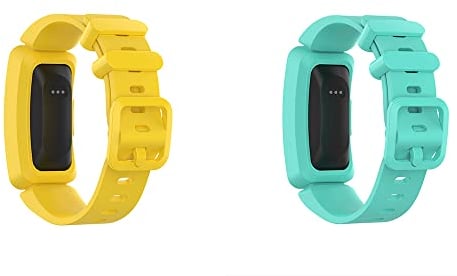 BoLuo Uhrenarmbänder für Fitbit Ace 2 / Fitbit Inspire,Silikon Ersatzband Watch Armband Silikonband, Uhrenarmband Armbänder Wrist Strap für Fitbit Inspire/Inspire HR/Fitbit Ace 2 (Gelb grün)