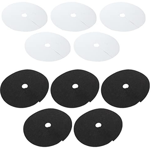 GANAZONO Zubehör 20Pcs Baum Barrierematte Mulbing Ringanlage Abdeckung Nicht Gewebter Abbaubarer Baummulch Ring für Unkrautkontrollwurzelschutz Entferner-Tool