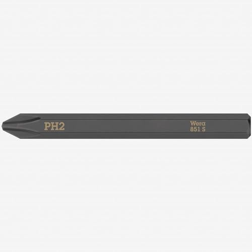 Bit 851 S PH 2 x 70 mm 1/4 ″ PH 2 Länge 70 mm 5 pièces