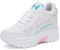 AONEGOLD Sneakers con Zeppa Donna Scarpe da Ginnastica Traspiranti Plateau Casual Moda Antiscivolo Sportive Fitness Scarpe con Tacco Nascosto Interno 7.5CM(Bianco Rosa,Taglia 38)