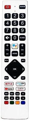 VINABTY Telecomando vocale sostitutivo SHWRMC0133 Adatta per Sharp Android 4K UHD TV 40BN3EA 65BN2EA 55BN2EA 50BN2EA 43BN2EA 40BN2EA 65BL6EA 55BL6EA 50BL6EA 43BL6EA 65BL5EA 55BL5EA 50BL5EA 49BL5EA