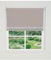 Straight Diamante Edge Border Dimout Roller Blind (165cm Drop) 240cm Natrual