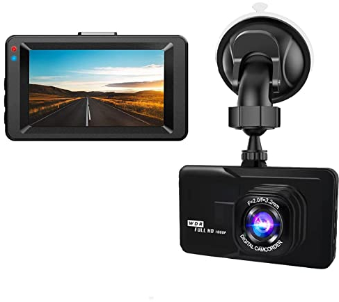 Dashcam Voiture, améra Embarquée Voiture 1080P 2.7 Pouces Caméra de Voiture Grand Angle de 170° Moniteur de stationnement Détection de Mouvement Enregistrement en Boucle