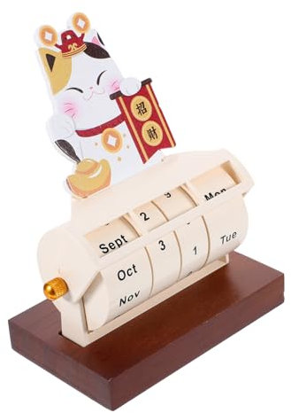 Ciieeo Bürokalender -Tischkalender Heimbedarf Kalender Für Den Täglichen Gebrauch Wohnaccessoire Cartoon-Tischkalender Cartoon-Blockkalender Tischkalender Desktop-Kalender