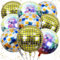 6 Stück Discokugel Luftballon,Discokugel Deko Folienballons,22 Zoll 4D Diskokugel Luftballons Gold,Disco Party Deko Ballons für 70 80 90er Jahre Deko Disco Tanz Feve Theme,Geburtstag Party Karneval