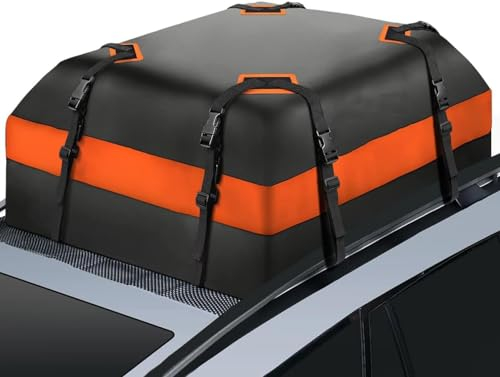 CELECH Auto Dachbox für V-W T-ROC 2018 2019,Faltbare wasserdichte Dachgepäcktasche,Wetterfeste Dachtasche,Tragbar Reisen Dachgepäckträger Tasche