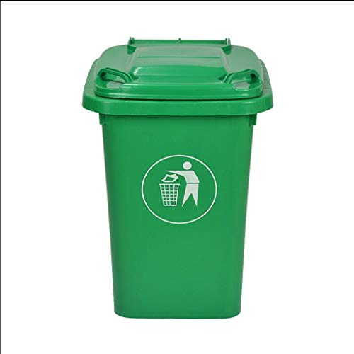 Suuim Bote de Basura para Exteriores Bote de Basura Industrial con Tapa Bote de Basura de Gran Capacidad Bote de Basura Papelera de Cocina (Tamaño: 240 L) (Verde 100 L)