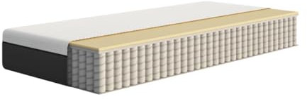 Emma Matelas Original II | Mousse à mémoire de Forme, Ressorts ensachés | 180x200 cm | Hauteur 22 cm | Moyen-Ferme (H7) | Soutien à 5 Zones | Ergonomique | Ultra Respirant | Durable | Housse Lavable