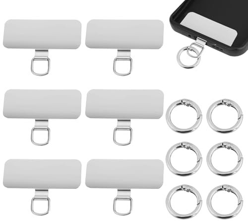 QTTRPCU 6 Stück Handykette Halterung, Handykette Adapter, Handy Patch Für I Phone Die Meisten Smartphones