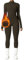 OEAK Damen Sport Jumpsuit Lang Eng Yoga Overall Langarm Rollkragen Playsuits mit Reißverschluss Nahtloser Fleece gefüttert Bodysuit Einteiler Romper,Kaffee,XL