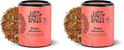Just Spices Pasta Allrounder I Würze alle Pastasaucen authentisch italienisch I Gewürzdose, 50 g (Packung mit 2)