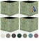Lycce Kallax Einsatz Cordstoff Boxen 4er Set | faltbare Aufbewahrungsboxen 33 x 33 x H31 cm mit abnehmbarem Cordbezug waschbar | Ordnungsboxen passend für Kallax Regal in salbei