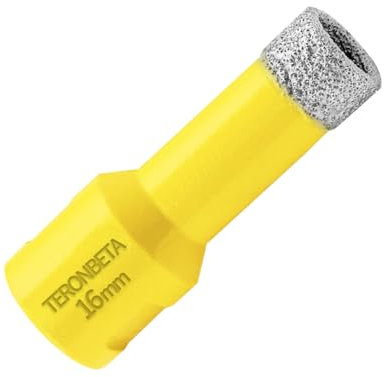 Teronbeta Punta per Trapano Diamantata 16mm, M14 Filetto Vacuum Brasato Foretto Sega a Tazza Diamantata per Piastrelle Porcellana Marmo Ceramica Granito
