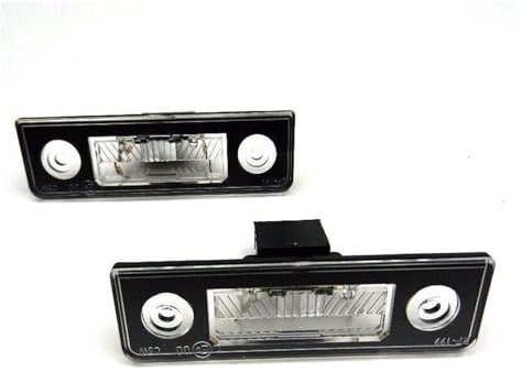 VXELY For Skoda, for Octavia, 2008-2013, for ROOMSTER 2006-2015, for PRAKTIK 2007-2015 Number Plate Lights Lamps Vehicle License Plate Illumination