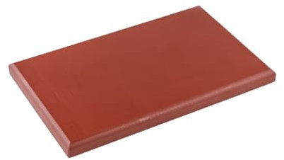 TOPATUPA - Tabla de corte profesional de polietileno - 60x40x2 cm - con gomas antideslizantes (Rojo)