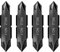 Galvanox #1 & #2 Phillips Replacement Double-Ended Flat Bits for Leatherman Multi-Tools (4 Pack)