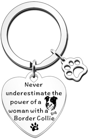 JETTOP Border Collie Geschenke für Frauen, Beagle, Hund, Haustierliebhaber, Geschenk, Border Collie, Hund, Mutter, Geschenk, Schlüsselanhänger, Geschenke für Geburtstag, Weihnachten, Muttertag, Border