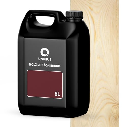 Q UNIQUE Holzimprägnierung Farbton 2in1 5L | Farblos Holzschutz für außen & innen | Wetterfest & UV-beständig | Für Zäune, Gartenmöbel, Terrassen, Holzfassaden