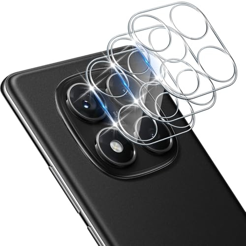 Xunzii 3 Pezzi Pellicola Fotocamera per Xiaomi Redmi Note 14 Pro 4G, Durezza 9H Vetro Temperato Camera Protezione Lente, Anti Graffi Senza Bolle HD Trasparenza Lente Protettiva Film