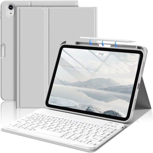 BFGTSJF Keyboard Case for iPad Air 11-inch, iPad Air 5th/4th Gen, Gray