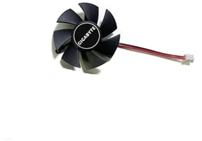 LFGOZSD Ventola di Raffreddamento 2 Pin 3 46 mm per Gigabyte GTX 1650 GTX1650 D6 OC Profile 4G GTX1630 0.19A FS1250-A1053A GPU Video Cooler(Pink)